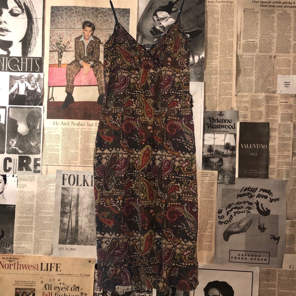 pretty paisley dress